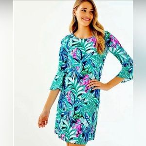 NWOT- Lilly Pulitzer Ophelia Dress pattern, Hype it Up. Sz S